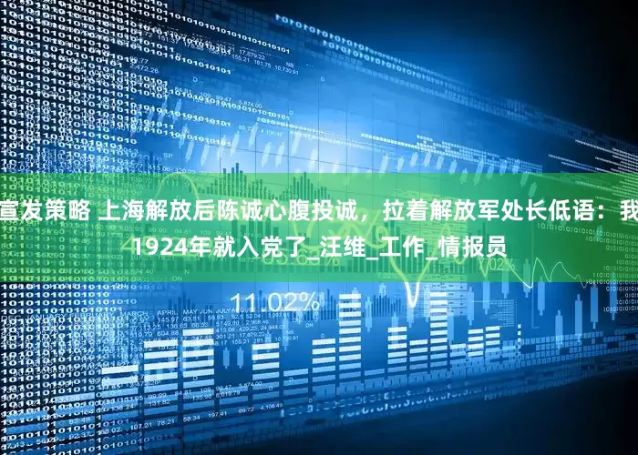 宣发策略 上海解放后陈诚心腹投诚，拉着解放军处长低语：我1924年就入党了_汪维_工作_情报员